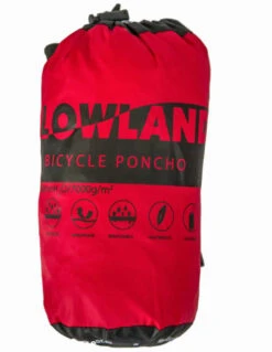 Lowland Fietsponcho – Rood -Outdoorkledingwinkel Fietsponcho rood4