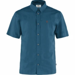 FJALLRAVEN övik Lite Shirt Ss M U.blue