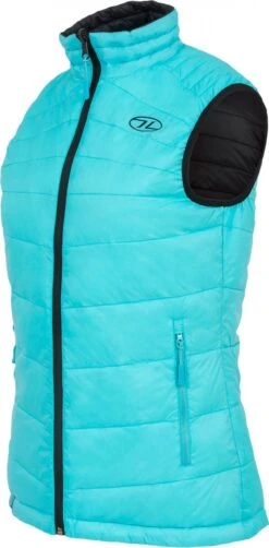 Highlander – Reversible Bodywarmer – Dames Bk/tur -Outdoorkledingwinkel body2 3
