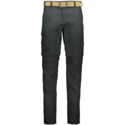 Campagnolo® CMP – Men Long Zip Off Pant Antraciet – Afritsbroek