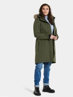 DIDRIKSONS Erika Parka Dames – Groen -Outdoorkledingwinkel didriksons3 scaled 1