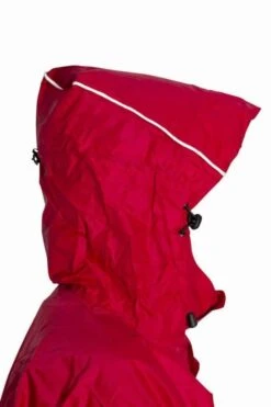 Lowland Fietsponcho – Rood -Outdoorkledingwinkel fietsponcho rood3