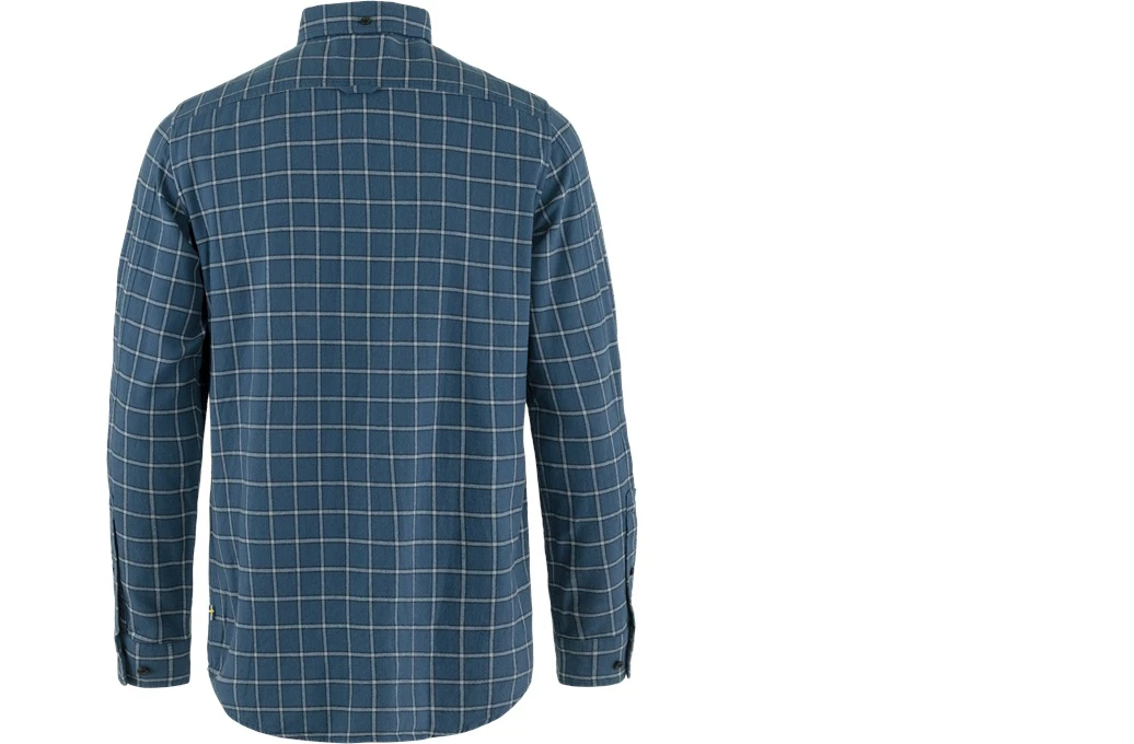 FJALLRAVEN Övik Flannel Shirt – Indigo Blue/Flint Grey 4 FJALLRAVEN Övik Flannel Shirt – Indigo Blue/Flint Grey - Afbeelding 2