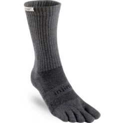 Injinji Trail Midweight Crew Coolmax Granite