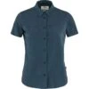 FJALLRAVEN High Coast Lite Shirt Ss W Nvy -Outdoorkledingwinkel high coast lite shirt ss w 87037 560 a main fjr