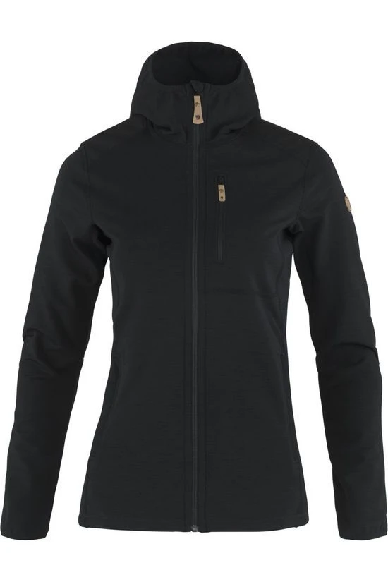 FJALLRAVEN Keb Fleece Hoody Dames – Zwart 3 FJALLRAVEN Keb Fleece Hoody Dames – Zwart