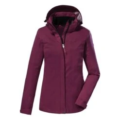 KILLTEC Kos 133 Woman Jacket – Donkerrood
