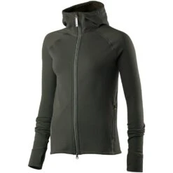 Houdini W’s Power Hoodi – Willow Green – Microfleece Vest