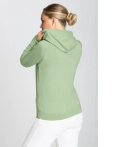 Super.natural Super Natural Women Essential Zip Hoodie – Celadan Green -Outdoorkledingwinkel sn23
