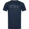 Super.natural Super Natural – Heren T-shirt – Surf Line – Blue Iris -Outdoorkledingwinkel surfline