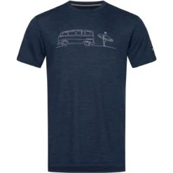 Super.natural Super Natural – Heren T-shirt – Surf Line – Blue Iris