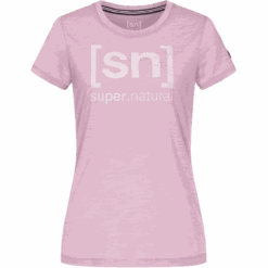 Super.natural Super Natural – Dames Logo T-shirt – Essential Pink