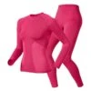 Odlo Dames Set Shirt L/s + Broek Evolution | Rose -Outdoorkledingwinkel w 3 300800029